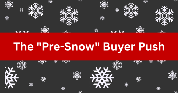 edmonton real estate and the pre snow rush